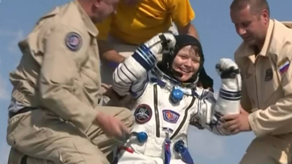 Drei Raumfahrer von der ISS auf die Erde zurückgekehrt