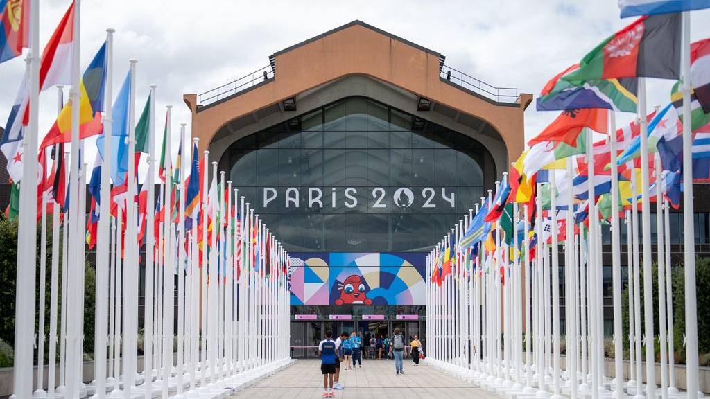 Food Hall olympisches Dorf Paris Olympische Spiele