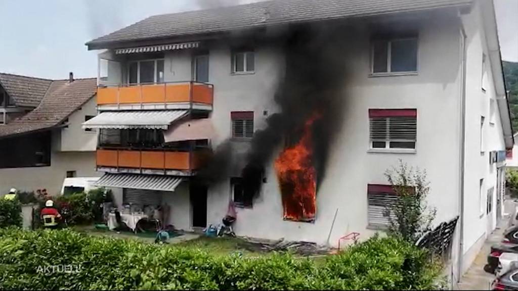 Brand in Aarau Rohr: Verursachte Zündeln das Feuer?