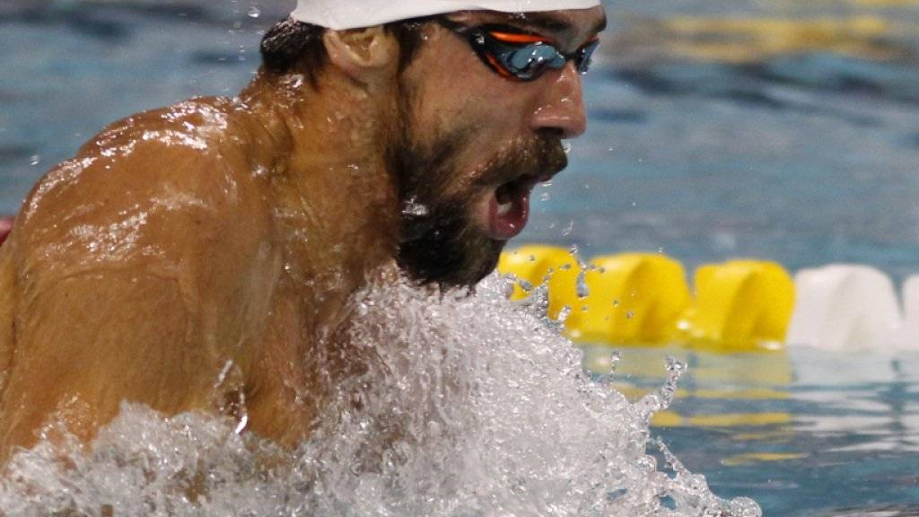 Michael Phelps feiert seinen ersten Sieg in der Olympia-Saison