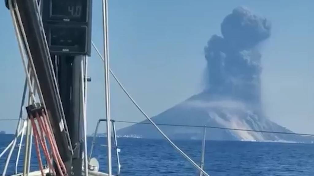 Stromboli-Ausbruch: Dieses Video zeigt den exakten Moment der Explosion