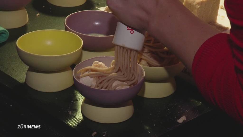 Grossandrang bei der Vermicelleria in Zürich