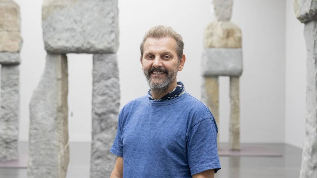 Zu Ugo Rondinones bekannten Werken gehören Steinmänner, welche er im Sommer 2024 im Kunstmuseum Luzern präsentierte. (Archivaufnahme)