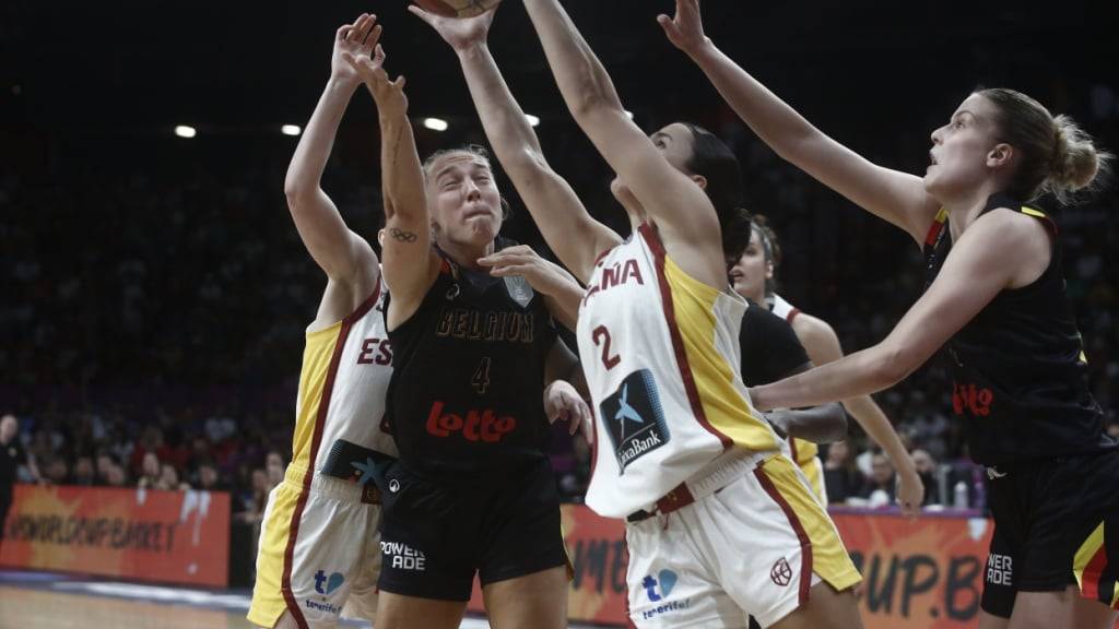 Spanien und Belgien liefern sich an der Basketball-EM der Frauen in Piräus einen packenden Final