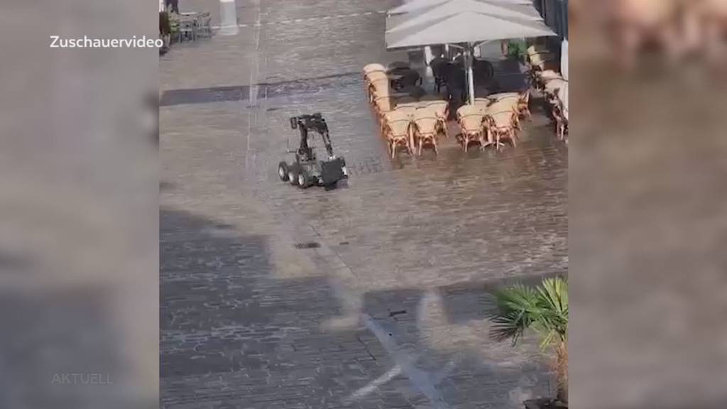 Grosseinsatz in Rheinfelden: Wegen Taschenlampe rückt Polizei mit dem Bomben-Roboter aus