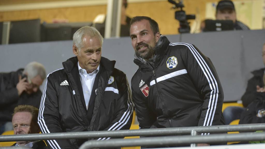 FCL-Trainer Markus Babbel (rechts) mit FCL-Präsident Ruedi Stäger.