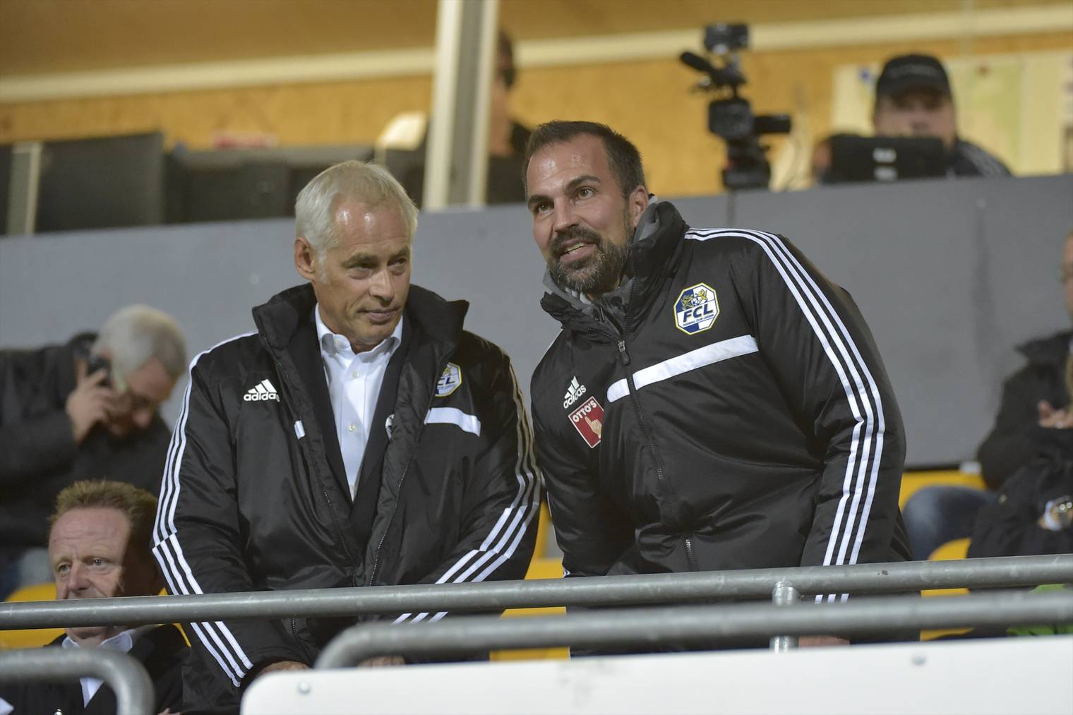 FCL-Trainer Markus Babbel (rechts) mit FCL-Präsident Ruedi Stäger.