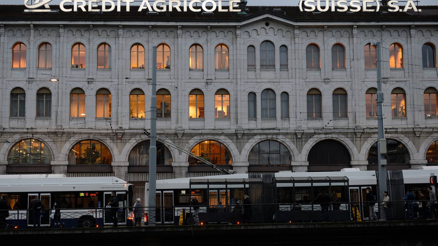 Eine der gebüssten Banken ist die Crédit Agricole. Sie einigte sich mit der Weko im Einvernehmen.