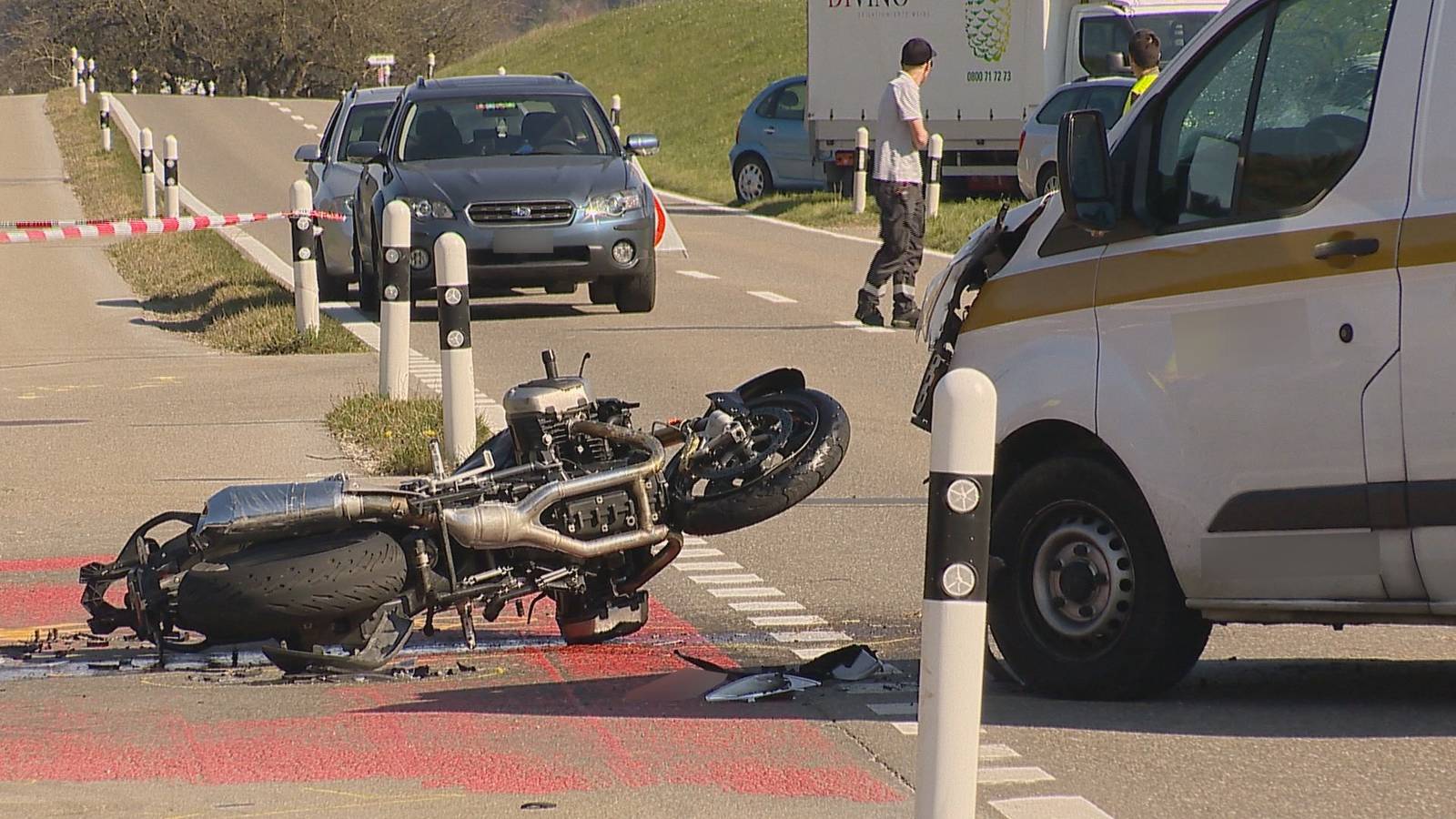 Bichelsee Tg Motorradfahrer Bei Unfall Verletzt Blaulicht