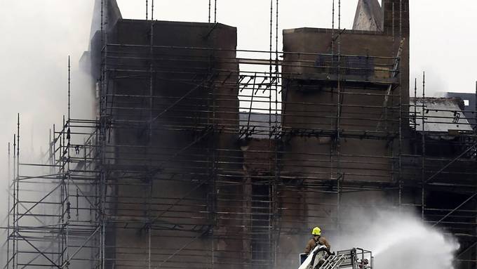 Grossbrand zerstört Glasgows Kunsthochschule