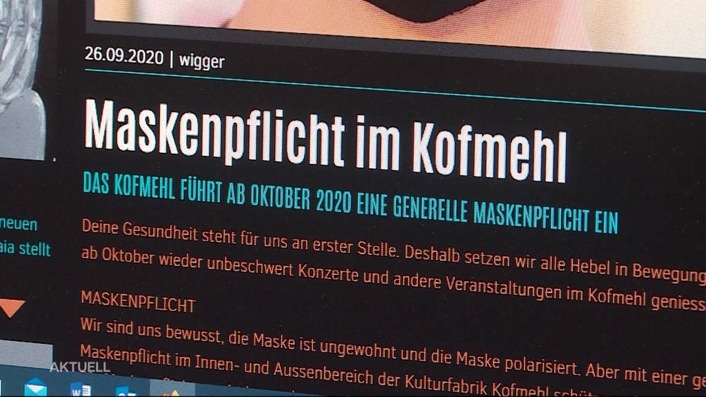 Party mit Maske: Kofmehl in Solothurn führt die Maskenpflicht ein