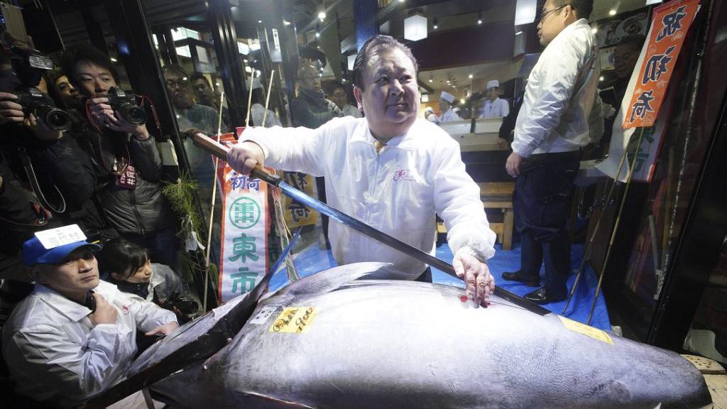Thunfisch erzielt bei Neujahrsauktion in Tokio 128'000 Euro