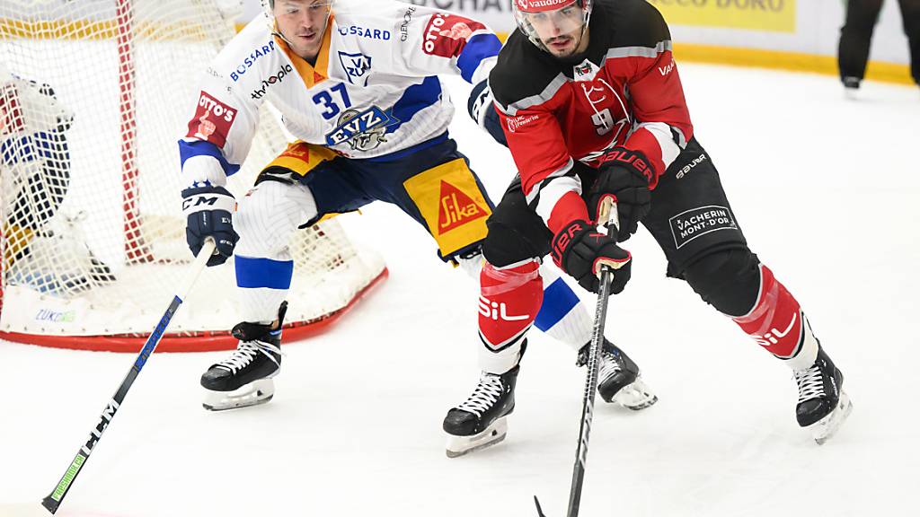 Damien Riat (rechts) erzielte das siegbringende 2:1 für Lausanne im Heimspiel gegen Zug
