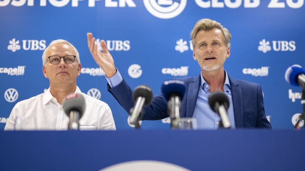 Der neue Sportchef Alain Sutter (rechts) und Managing Director Harald Gärtner sprechen über das GC der Zukunft