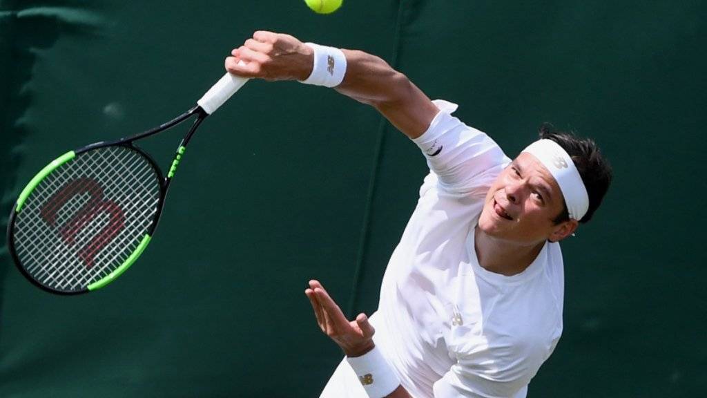 Milos Raonic, der Wimbledon-Finalist von 2016, klagte über den immer langsamer werdenden Rasenbelag