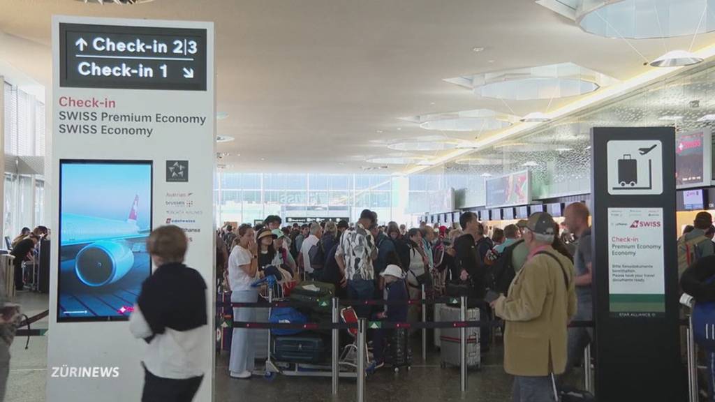 Zürcher Ferienstart am Flughafen
