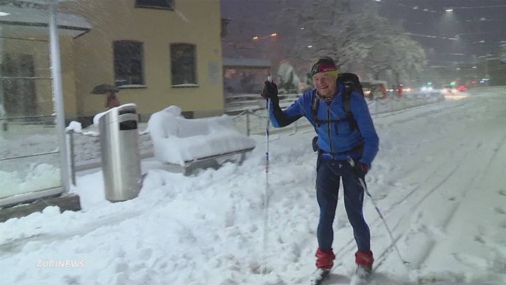 So schön war der Rekordschnee in Zürich