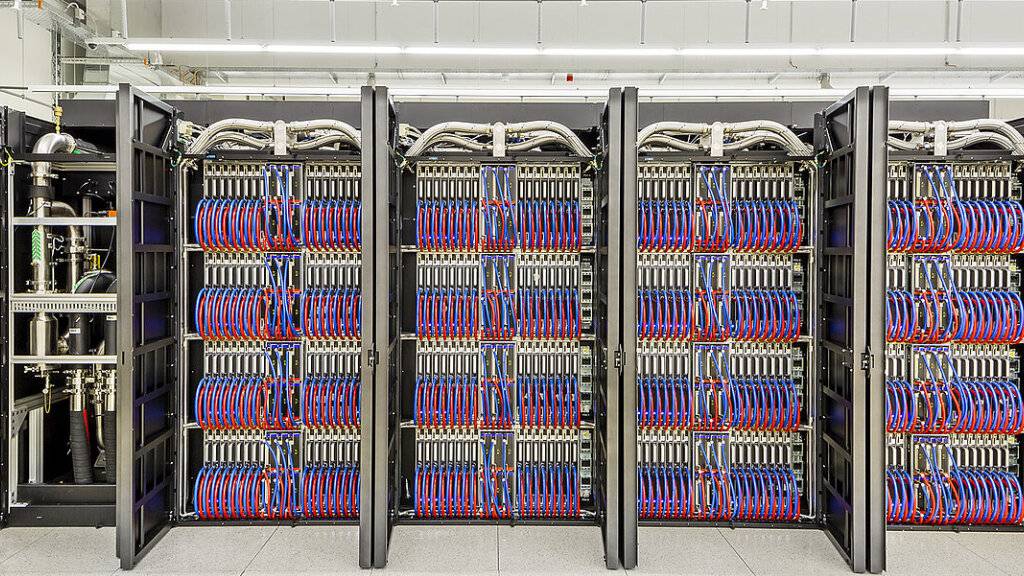 Der Supercomputer «Alps» in Lugano TI soll im Februar 2024 in Betrieb genommen werden. (Archivbild)