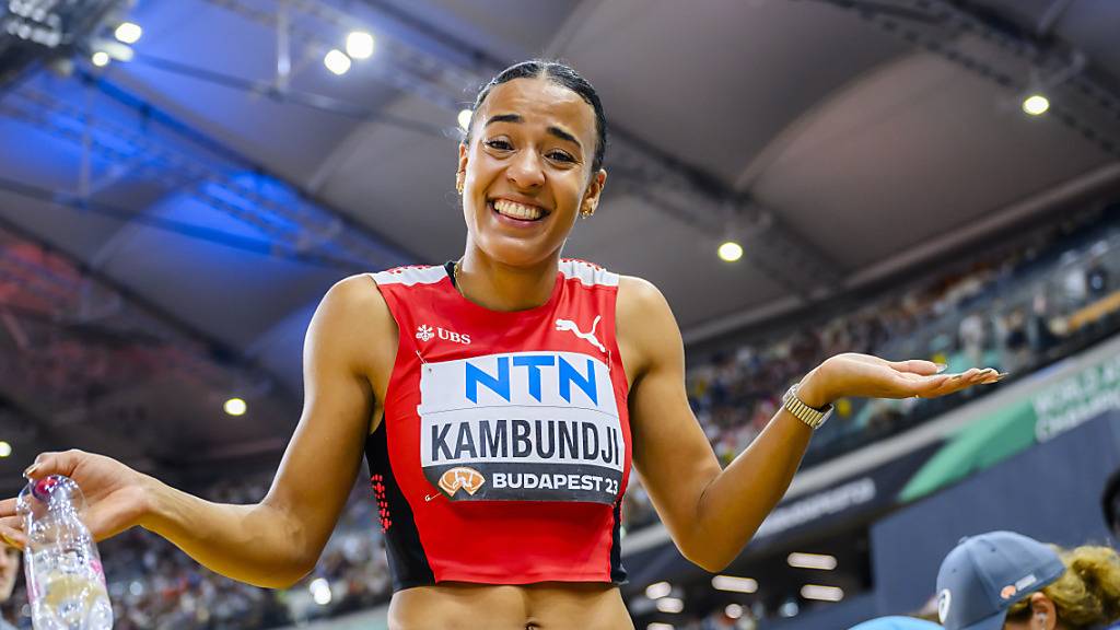 Geschafft: Ditaji Kambundji freut sich über den Einzug in den WM-Final