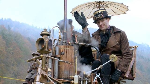 Jungfernfahrt für Steampunk-Kutsche