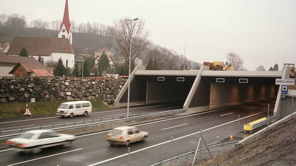 Der Tunnel bei Montlingen war Schauplatz eines tödlichen Selbstunfalls.