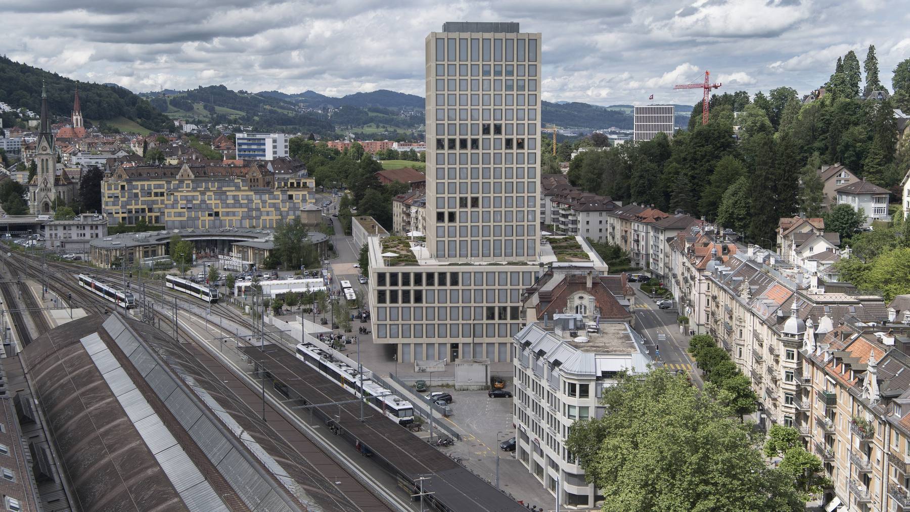 Blick auf die Fachhochschule in St.Gallen.