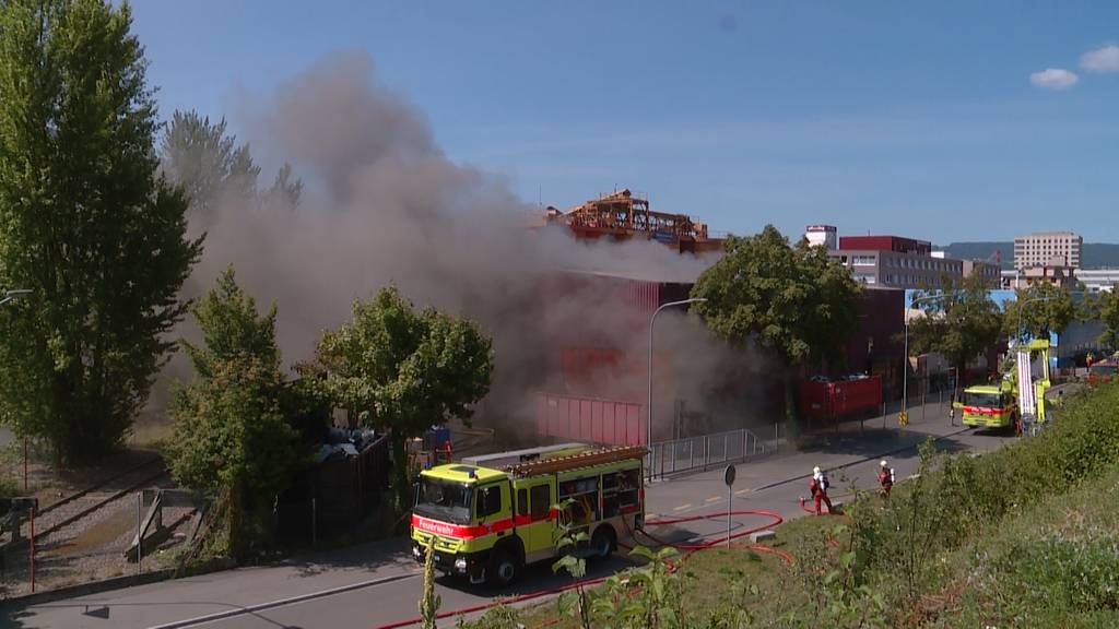 Brand in Recycling-Anlage in Schlieren