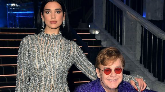 instagram Elton John Dua Lipa