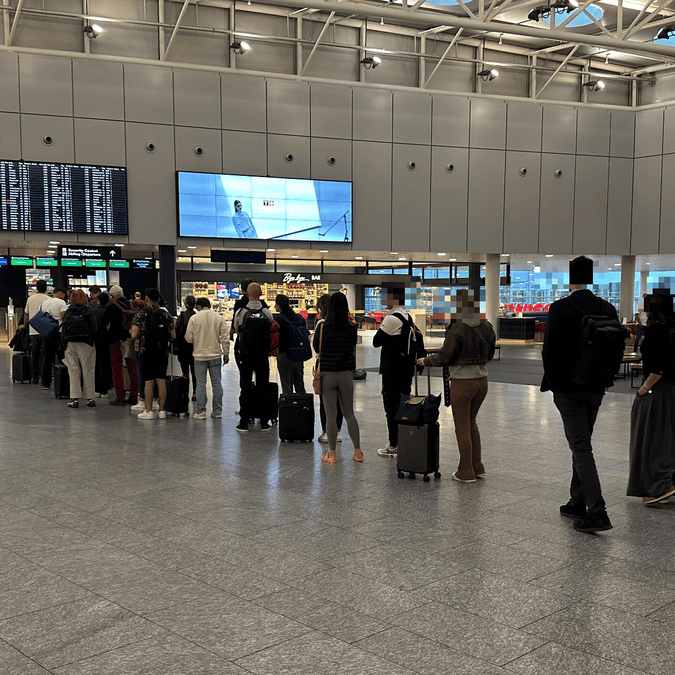 Lange Wartezeiten am Flughafen Zürich