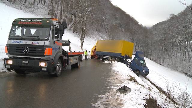 45 Unfälle wegen Schneechaos