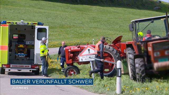 Traktor überschlägt sich mehrmals