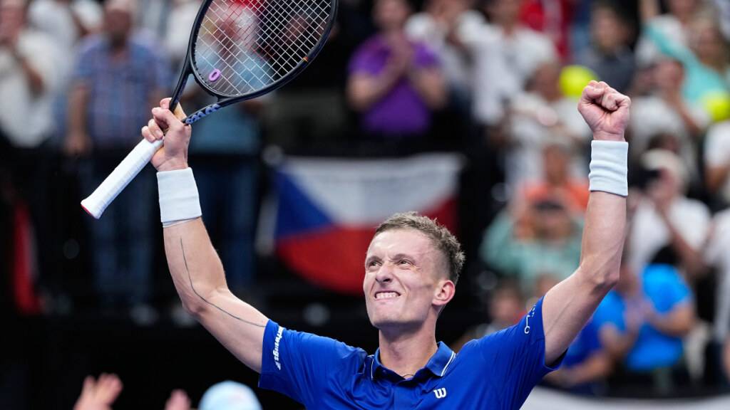 Davis Cup ist immer noch ein Kassenschlager - wie hier in Prag, wo Jiri Lehecka im entscheidenden Einzel die USA eliminert. Kassenschlager aber nur, wenn in den beteiligten Ländern gespielt wird