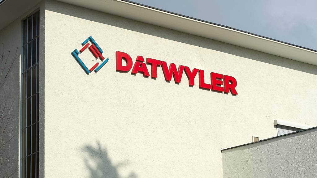 Das Logo von Dätwyler in Altdorf UR. (Archivaufnahme)