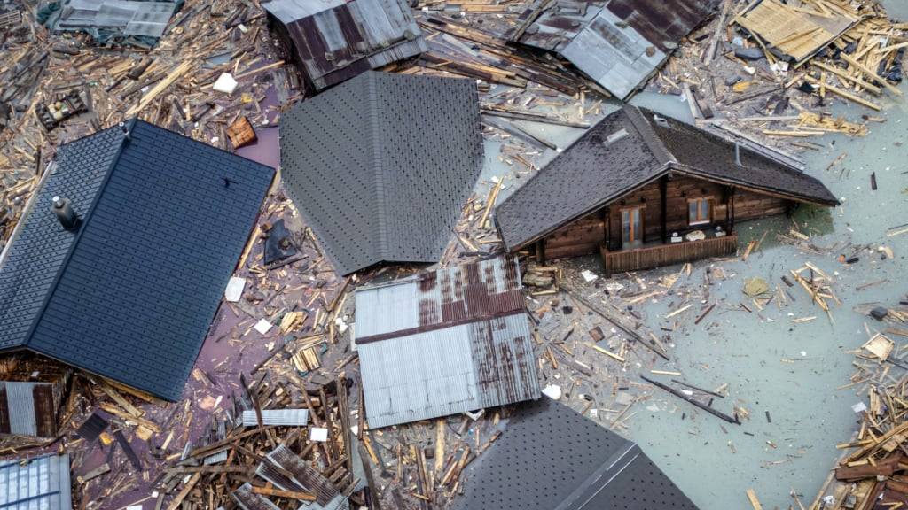 Die Schadenssumme in Blatten VS beläuft sich auf schätzungsweise 320 Millionen Franken. (Archivbild)