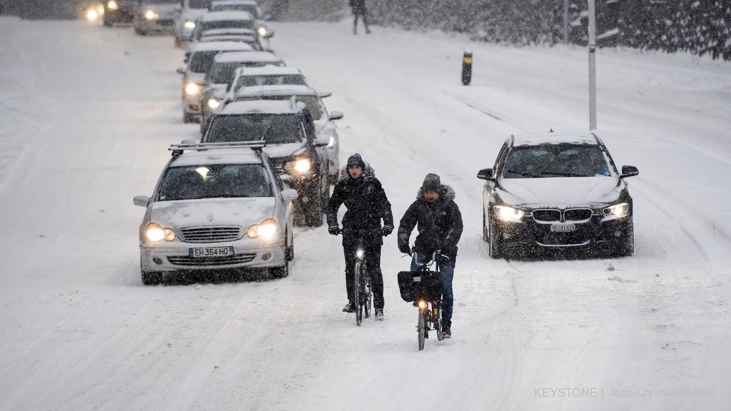 Schnee überrascht den Aargau