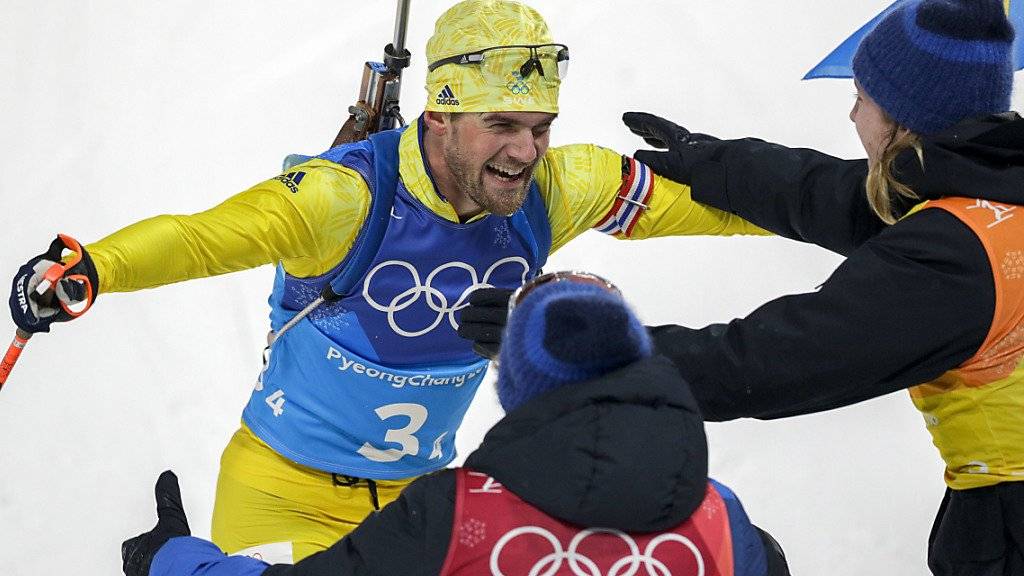 Schwedischer Jubel nach Staffel-Gold im Biathlon