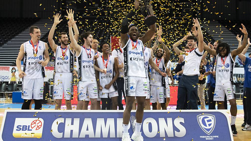 Champion in der Schweiz, aber nicht in der europäischen Champions League: die Basketballer von Fribourg Olympic