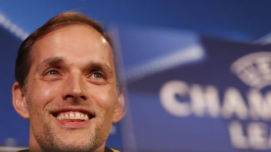 Borussia Dortmunds Trainer Thomas Tuchel vor dem Rückspiel gegen Benfica Lissabon