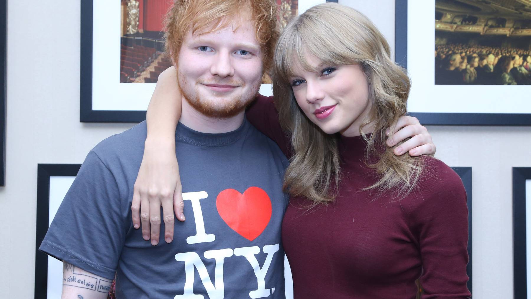 Ed Sheeran und Taylor Swift sehen ja schon ein bisschen aus wie Emojis.