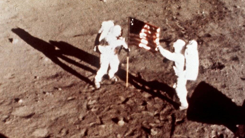 Die Apollo-11-Astronauten Neil Armstrong und Edwin E. «Buzz» Aldrin waren am 20. Juli 1969 die ersten Menschen auf dem Mond. (Archiv)