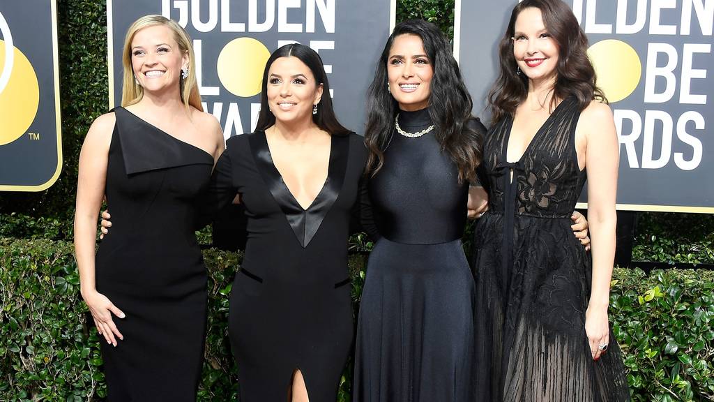 Reese Witherspoon, Eva Longoria, Salma Hayek und Ashley Judd (Frazer Harrison/Getty Images)