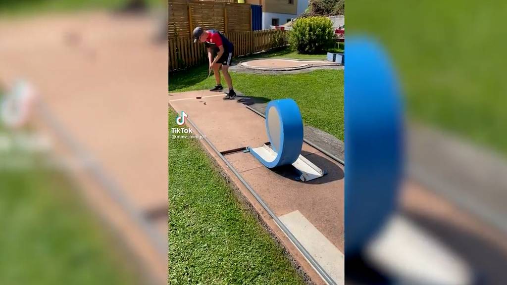 Schweizer begeistert mit seinem Minigolf-Können das Internet