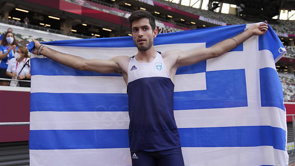 Der griechische Europameister Miltiadis Tentoglou sprang mit seinem letzten Versuch auf 8,41 - und damit zu Olympia-Gold