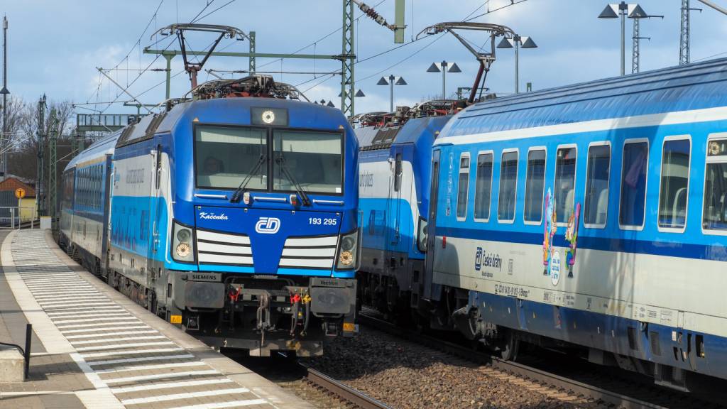 ARCHIV - Ein Zug der Tschechischen Bahn. Foto: Soeren Stache/dpa-Zentralbild/dpa/Symbolbild