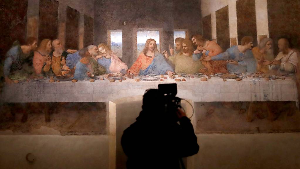 Da Vincis «Das letzte Abendmahl» ist nach coronabedingter Schließung wieder für Besucher zugänglich. Foto: Antonio Calanni/AP/dpa