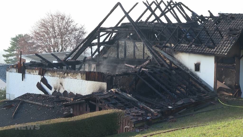 Brand in Oberdorf: Hunde retten Familie vor Unglück