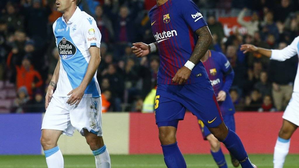 Der Brasilianer Paulinho erzielte beim klaren Sieg des FC Barcelona gegen Deportivo La Coruña zwei Tore