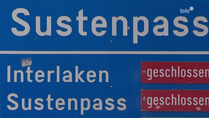 Sustenpass-Strasse bleibt am Montag gesperrt