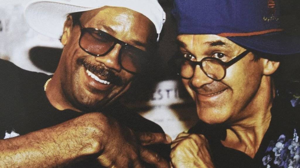 Claude Nobes (rechts) und Quincy Jones auf einer Aufnahme 1991, die Teil der neuen Ausstellung in Zürich ist: Mit dem US-Musiker verband den Mitbegründer des Montreux Jazz Festivals eine besondere Freundschaft.