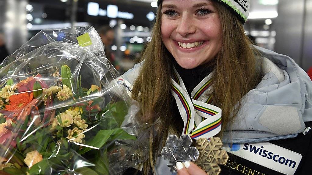 Corinne Suter war mit ihren beiden WM-Medaillen die Aufsteigerin von Swiss-Ski in dieser Saison